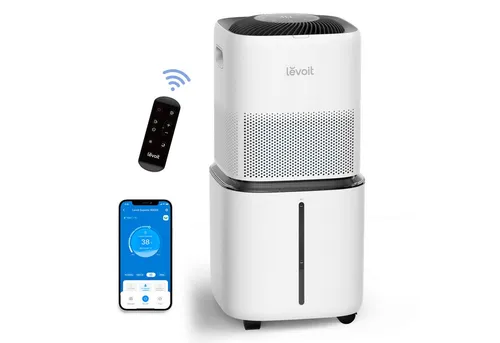 Levoit Luftbefeuchter mit Timer & 3 Geschwindigkeiten - Luftbefeuchter für Räume bis 279m² mit 22,7 l Wassertank, Smart-App Steuerung und One-Step Refilling für müheloses Nachfüllen.