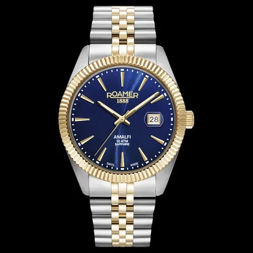ROAMER AMALFI GENTS Herren-Armbanduhr Edelstahl bicolor