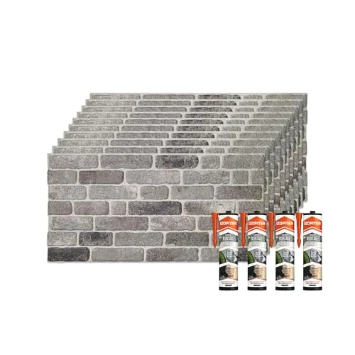IZODEKOR 3D Wandpaneele Steinoptik 50x100 cm - Hochwertige Wandpaneele für Innen- und Außenbereiche, mit authentischer Steinoptik. Einfach zu montieren und ideal für DIY-Projekte. Leichtes EPS-Material sorgt für einfache Handhabung und stilvolle Gestaltung.