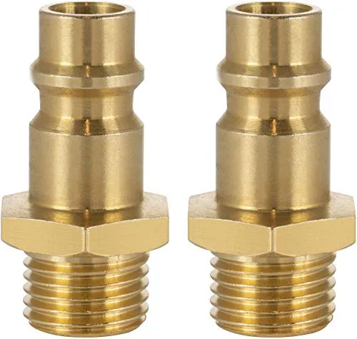 Poppstar 2x Druckluft-Stecknippel NW 7,2 mit 1/4 Zoll Außengewinde für Druckluft-Anschluss