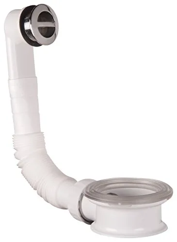 Überlaufgarnitur für Waschbecken mit Abstandhalter, ABS/Chrom