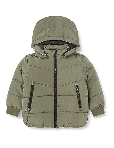 NMMMUSIC Puffer Jacket TB - Stylische Pufferjacke für Babys mit abnehmbarer Kapuze und seitlichen Reißverschlusstaschen. Ideal für kalte Tage und sorgt für einen warmen Komfort.