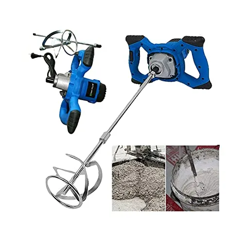 Rührwerk 2600 Watt – Farb-Mörtelrührer für professionelle Anwendungen - Robustes Rührwerk mit 6-Gang-Metallgetriebe und 120mm Rührquirl, ideal für das Anmischen von Beton, Farbe und Putz. Ergonomischer Griff für komfortables Arbeiten.