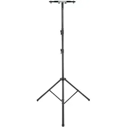 Showlite Dual Lichtstativ Stage Set - Standfestes Leuchten- & Boxenstativ für mobile Einsätze, mit einer max. Traglast von 50 kg und einer Höhe von bis zu 3,25 m – ideal für professionelle Bühnenbeleuchtung.