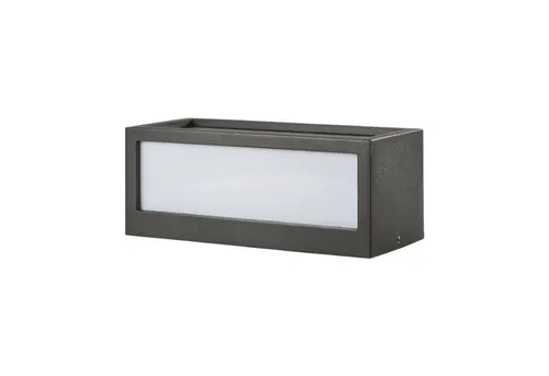Lucande Außen-Wandleuchte Tame, modern und robust - Moderne Wandleuchte aus Aluminiumdruckguss und Polycarbonat, ideal für Außenbereiche. Mit IP54 Schutzart für langlebige Nutzung. Passend für E27 Leuchtmittel.