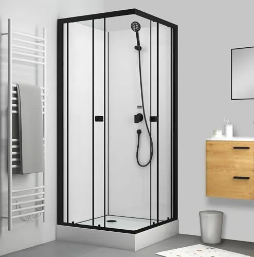 Marwell Komplettdusche Prime Style Square – Duschkabine 80 x 80 cm