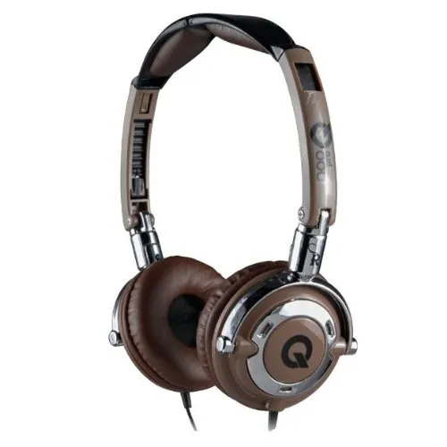 QOOpro Super Bass Headphone 17011V Coffe in braun von Technaxx