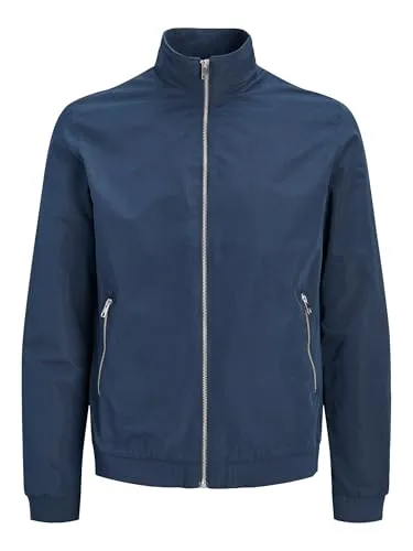 JACK & JONES JJERUSH Harrington Bomber NOOS - Funktionsjacke mit wasserabweisendem Material, ideal für windige Tage und umweltfreundlich durch 100% recyceltes Polyesterfutter.