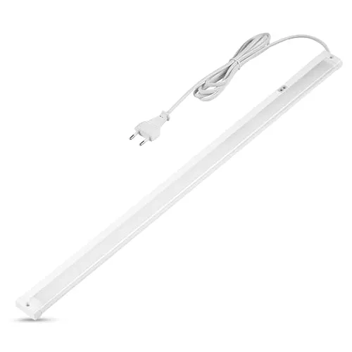 REV Unterbauleuchte Küche LED - Schrankbeleuchtung 60cm, 8W, 680 Lumen, 3000K, Küchenbeleuchtung flach mit Sensor, einfache Montage, weiß