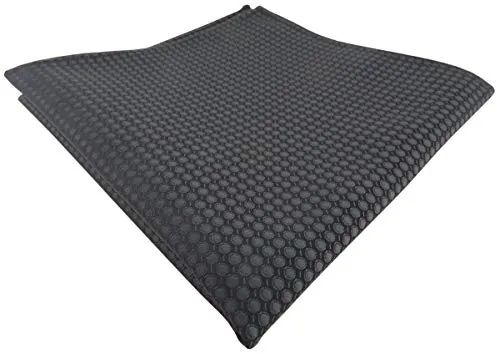 TigerTie Designer Einstecktuch in anthrazit dunkelgrau gepunktet