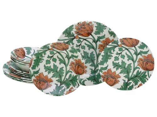 CreaTable 16888 Florentina Bunt Tellerset 12-tlg