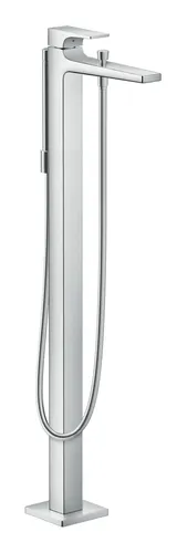 Hansgrohe Metropol Einhebel-Wannenmischer - Chrom - 32532000 - Hochwertiger bodenstehender Wannenmischer mit modernem Design, ideal für stilvolle Badezimmer und einfache Bedienung