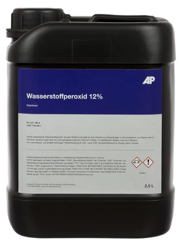 AP Wasserstoffperoxid 12%, stabilisiert, technisch reine Qualität ( 2,5 L )