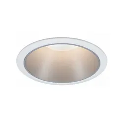 Paulmann 93398 Einbauleuchte Cole rund 88mm GU10 max. 10W 230V dimmbar Weiß/Silber