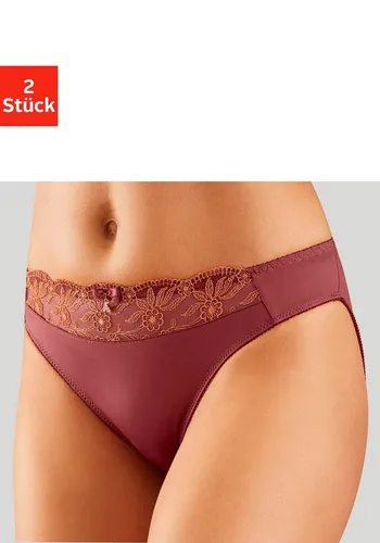 Nuance Slip (Packung, 2-St) mit schöner Stickereispitze in orange von Nuance