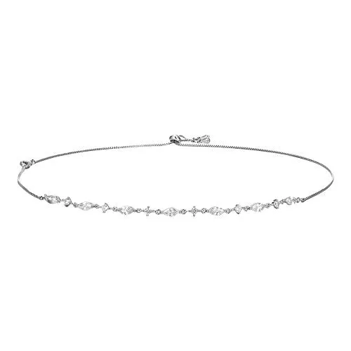 Heideman Halskette Arte Damen - Hochwertige Edelstahlkette mit weißen Steinen - Ketten für Damen: Hochwertiger, hypoallergener Edelstahl, ideal für empfindliche Haut. Perfekt für Layering und jeden Anlass, in eleganter Geschenkbox.
