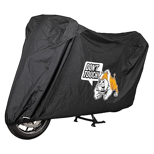 Louis Motorrad Abdeckhaube Brutus - Wasserabweisende und UV-stabilisierte Motorradabdeckung, ideal für Outdoor-Einsatz mit verstärkter Kettenschlossdurchführung für zusätzliche Sicherheit.