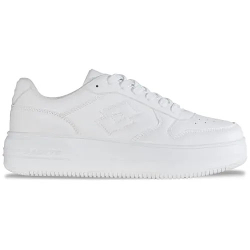 Lotto Damen Sneaker - White, 38 EU - Damen-Sneaker im trendigen Lowcut-Basketballdesign, gepolstertes Logo und komfortable Passform für den perfekten Look und Tragekomfort.