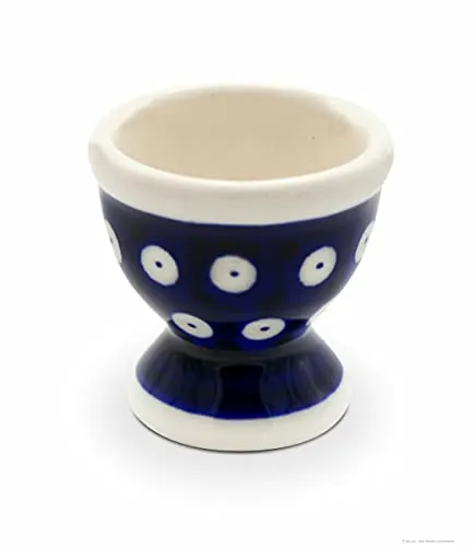 Original Bunzlauer Eierbecher hoch im Dekor 42