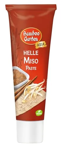 Bamboo Garden Miso Paste hell - 45 g Tube - Pasten & Kochsaucen, ideal für die Zubereitung von Miso-Suppe und veganen Gerichten, in praktischer, recyclebarer Tube für einfache Portionierung.