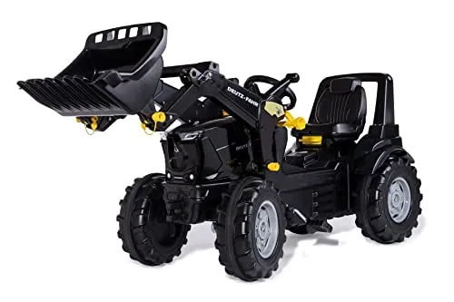 Rolly Toys Trettraktor rollyFarmtrac Premium Deutz-Fahr 8280 - mit beweglichem Frontlader, ideal für kleine Bauabenteuer und Spielplatzspaß