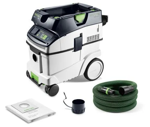 Festool Absaugmobil CTM 36 EI - Nass- / Trockensauger mit Antistatik-Funktion, ideal für sauberes Arbeiten und mehr Ordnung. Automatische Steckdose für kabellose Werkzeuge sorgt für effizientes Saugen.