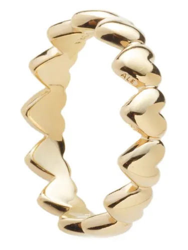 PANDORA Moments Herzen Ring aus Sterling Silber - Ringe für Damen, romantisches Design mit vergoldeter Metalllegierung und liebevollen Herzmotiven, perfekt als Geschenk oder persönliche Belohnung.