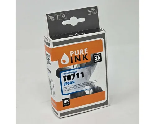 Pure Ink Tintenpatronen ersetzet Epson Patrone T0711 (Gepard) black Tintenpatrone