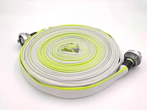 D-25 | 1 Zoll | 50 Meter Schlauch mit Storz-Kupplungen Bauschlauch Industrieschlauch Flachschlauch Wasserschlauch