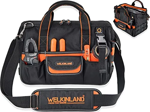WELKINLAND Kleine Werkzeugtasche für Elektriker, 33 cm, für Elektrowerkzeuge, HVAC-Werkzeugtasche