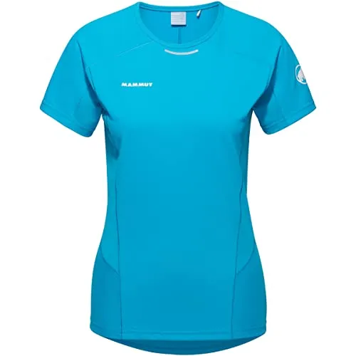 Mammut Women's Aenergy FL T-Shirt - Funktionsshirt in Blau für Gr M - Leichtes, atmungsaktives Funktionsshirt für Wandern und Trailrunning. Hergestellt aus 100% Polyester für optimalen Tragekomfort.