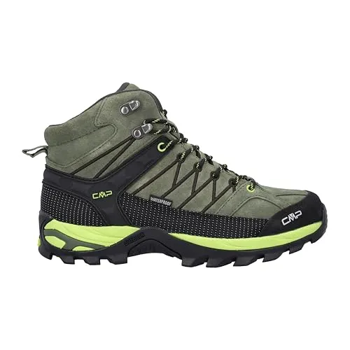 CMP Herren Trekking Schuhe Rigel MID 3Q12947 - Wanderschuhe aus robustem Leder mit CLIMAPROTECT-Technologie für optimalen Wetterschutz und Ortholite-Dämpfung für hohen Tragekomfort beim Trekking.