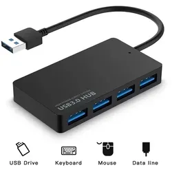 USB Hub 3.0 4-Port Verteiler für Laptop und PC