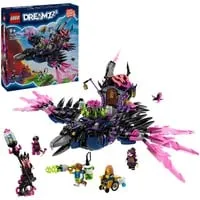 LEGO DREAMZzz 3-in-1 Der Mitternachtsrabe der Nimmerhexe - Kreatives Bauspielzeug mit 5 Minifiguren, fördert Fantasie und interaktives Spielen ab 9 Jahren