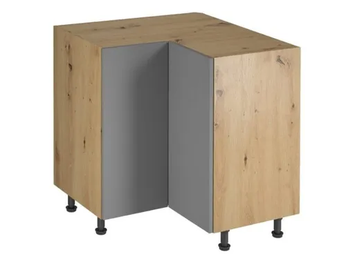 Eck-Küchenunterschrank Winkelschrank grau