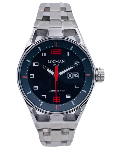Armbanduhr Locman Montecristo Bigdate 41mm 546ACK/683 Stahl Pizazz Neu