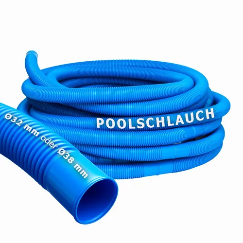 Pondlife Poolschlauch Schwimmbadschlauch (blau) Ø 38 mm, Länge 3 m Original aus