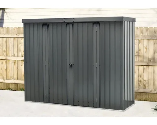 Floraworld Geräteschrank mit Flachdach inkl. Zubehör 226 x 81 x 180 cm