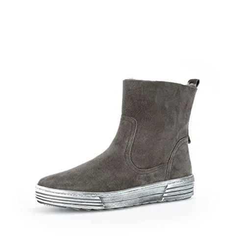 Gabor Damen Klassische Stiefeletten, Frauen Boots,Wechselfußbett,Best Fitting,Lammfell,Warmfutter,Pepper,39 EU / 6 UK