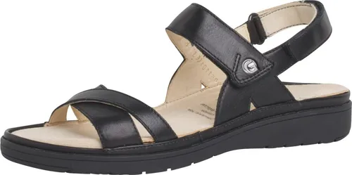 Ganter Sandalen Leder Riemchensandalette - Sandalen aus Leder mit Klettverschluss, die dank der Kork-Decksohle höchsten Komfort bieten – ideal für warme Sommertage.