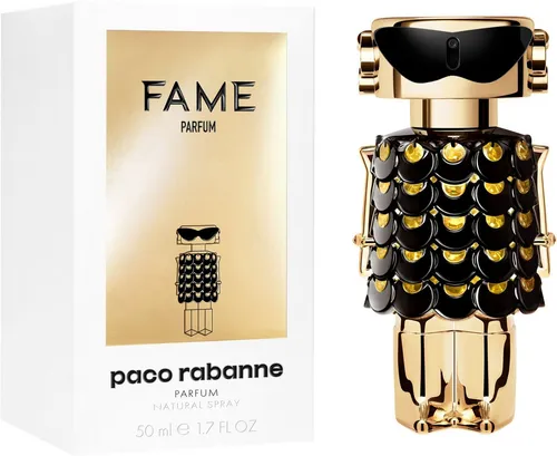Paco Rabanne Extrait Parfum Fame Damen Spray – Eleganter Duft für moderne Frauen - Das Fame Parfum von Paco Rabanne vereint blumige und fruchtige Noten in einem eleganten Glasflakon. Ideal für jeden Anlass, hinterlässt es einen unvergesslichen Eindruck mit einer raffinierten Komposition.