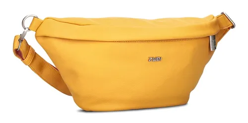 zwei Mademoiselle.M MH80 Crossbag Umhängetasche - Sunny Gelb - Umhängetasche für Damen, ideal für die Freizeit, mit verstellbarem Riemen und stylischem Design in sunny gelb.