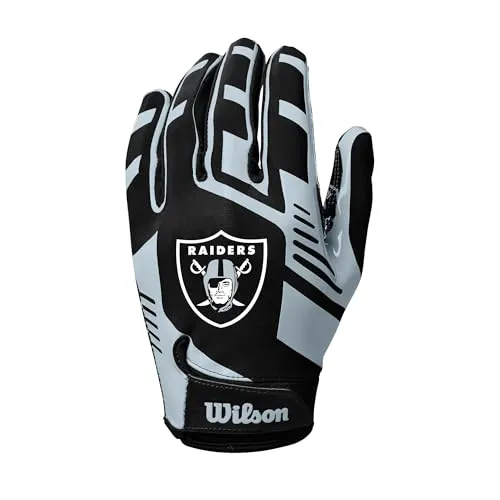 Wilson AD NFL Stretch FIT Gloves, Noir/Argent von Wilson