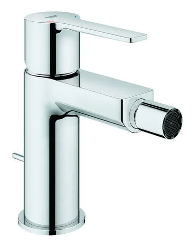 GROHE Bidet-Armatur Lineare 33848001, verchromt - Bidetarmatur aus Messing mit schwenkbarem Kugelgelenkregler für präzise Wasserstrahl-Ausrichtung. Wassersparend durch GROHE Water Saving Technologie und einfache Montage mit FastFixation Plus.