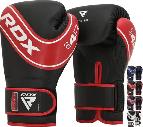 RDX Kinder Boxhandschuhe 6oz - Muay Thai & Kickboxen - Hochwertige Maya Hide Leder Boxhandschuhe für Kinder, mit optimaler Belüftung und sicherem Sitz. Ideal für Muay Thai, Kickboxen und Pratzenarbeit – schützt die Hände beim Training.