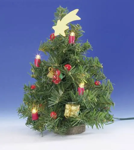 Kahlert Licht 40908 Weihnachtsbaum - 3.5 V mit Beleuchtung, energieeffizient und perfekt für festliche Dekoration