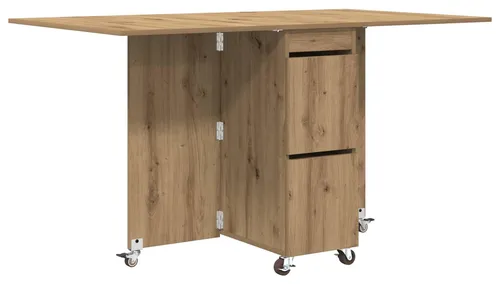 vidaXL Esstisch 2er Set 140 x 80 x 77 cm in Artisan-Eiche