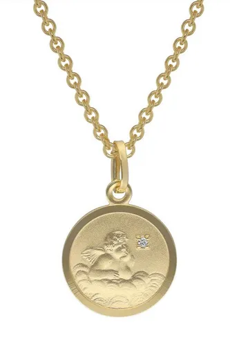 trendor Kette mit Anhänger -Anhänger mit Diamant Gold 333 (8 Karat) für