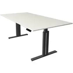 Kerkmann Move 3 elegant elektrisch höhenverstellbarer Schreibtisch - Kinderschreibtische – ergonomisch und flexibel, ideal für wechselnde Arbeitspositionen zwischen Sitzen und Stehen, mit elektrischer Höhenverstellung von 72 bis 120 cm.