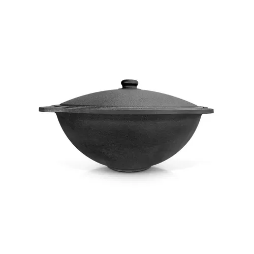 3.5 L Gusseisen-Kasan Uzbek - Bewässerung – ideal für Eintopf und Pilaw, mit dicken Wänden für gleichmäßige Wärmeverteilung und langlebige Qualität.